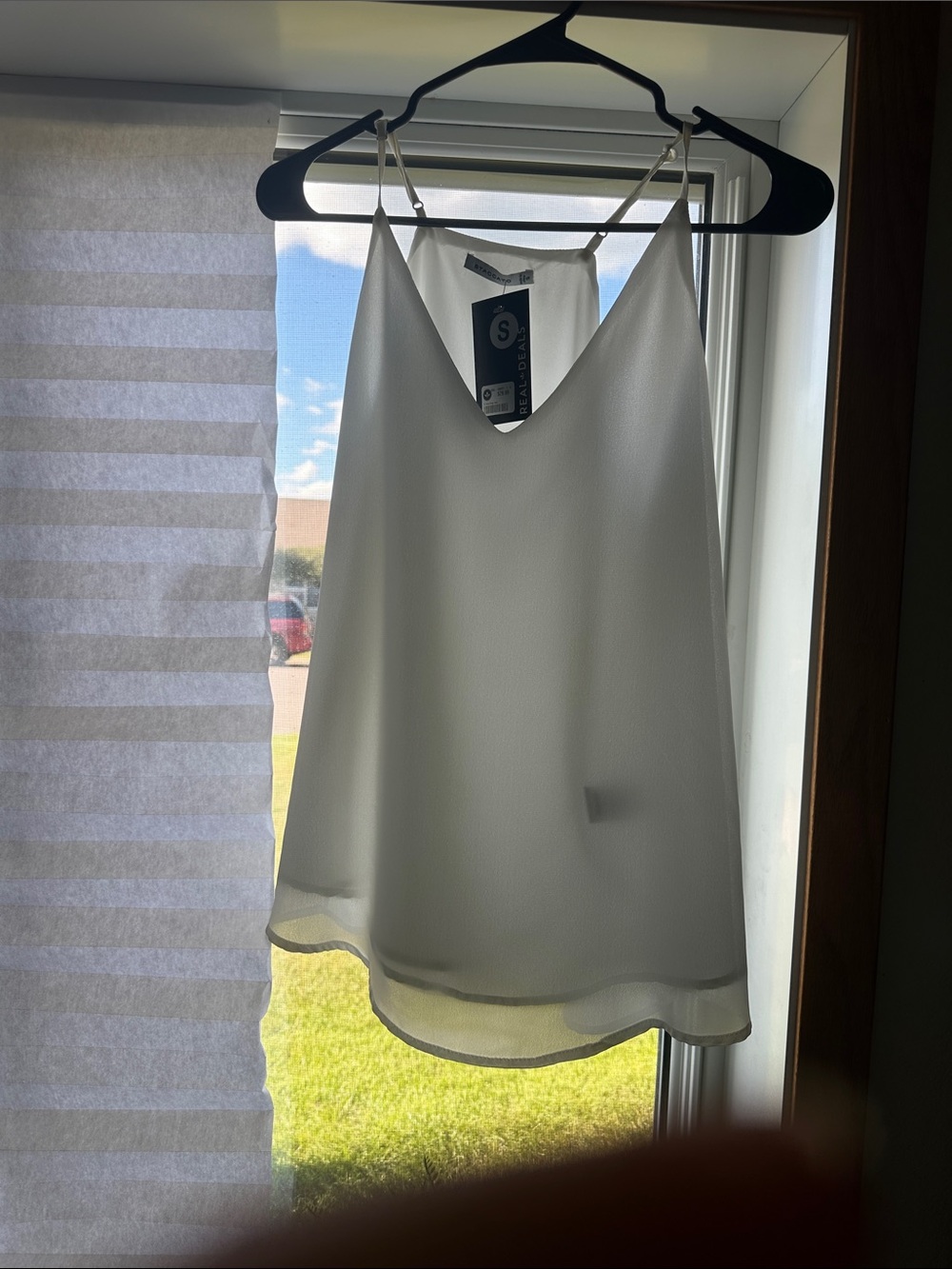 Staccato White Lightweight Chiffon Camisole